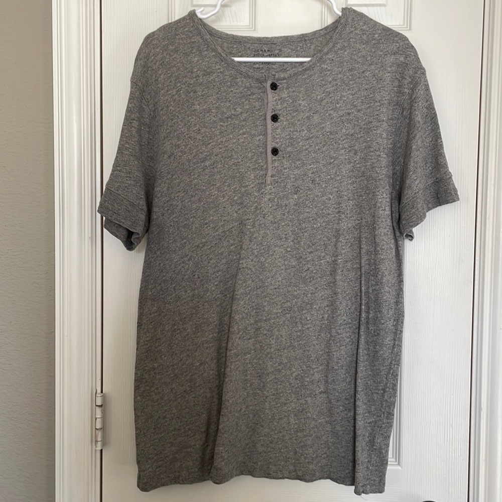 J crew Short-sleeve Broken-in henley size large